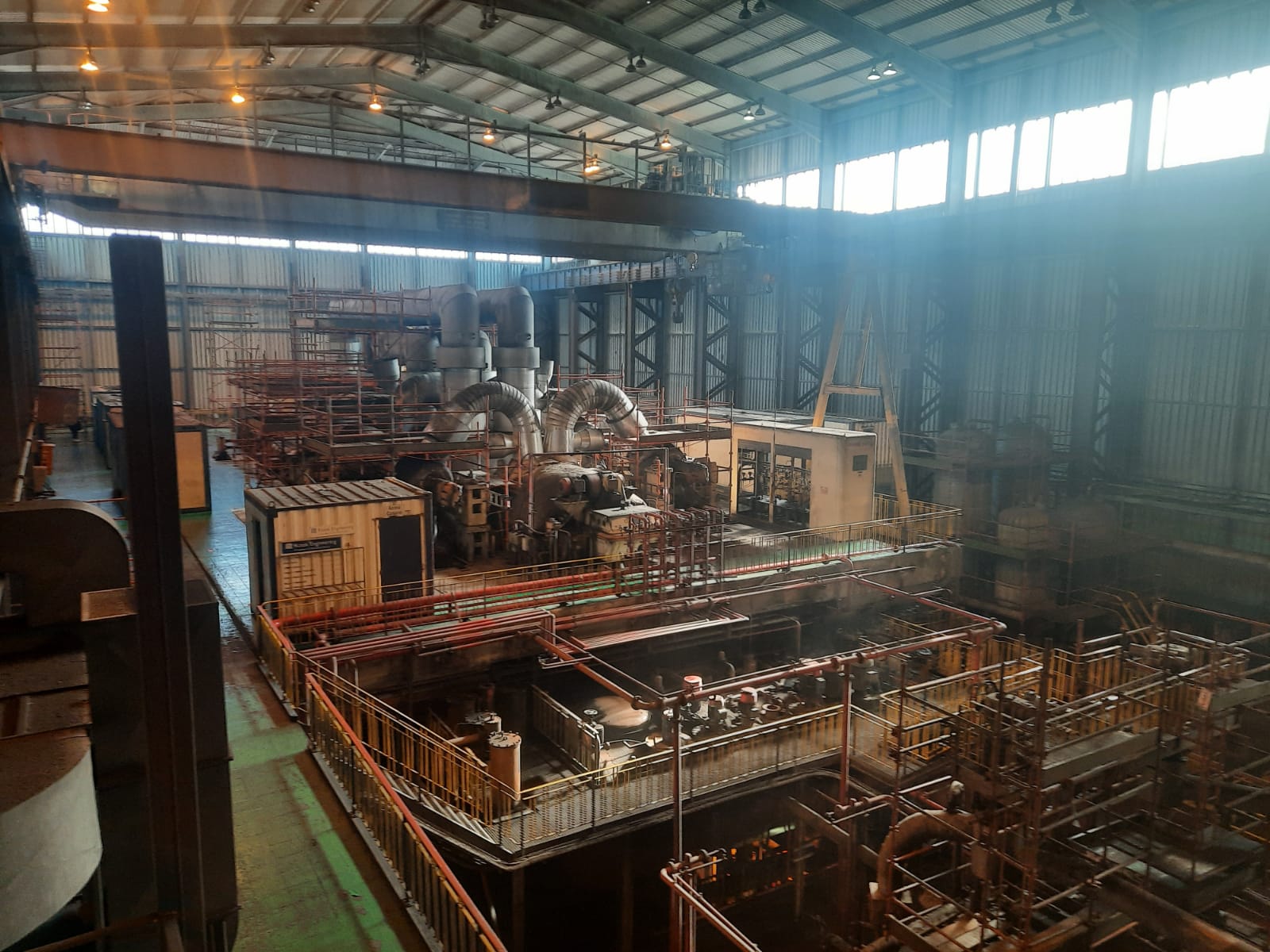 power plant in a warehouse